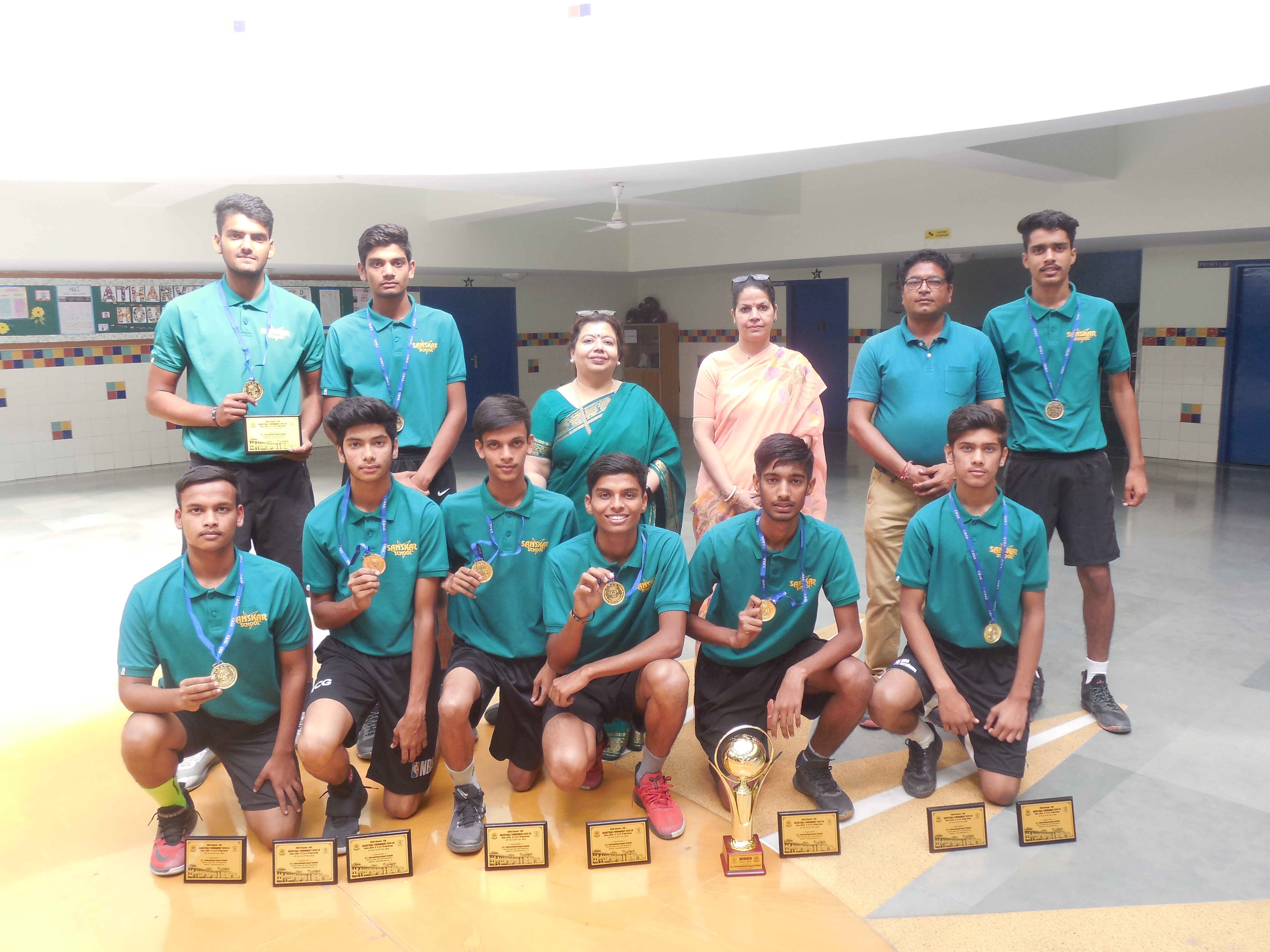 Sanskar School wins CBSE Cluster Basketball Tournament